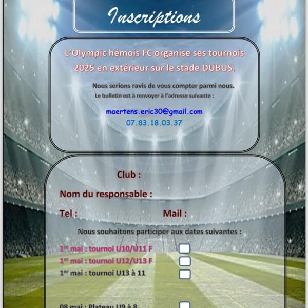 Tournois U9 , U10 et U12 de Hem