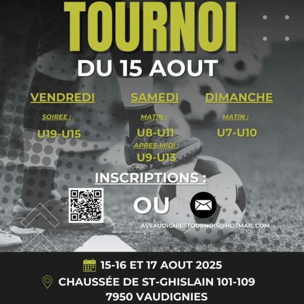 Tournois U7 et U10 de l’AS Vaudignies