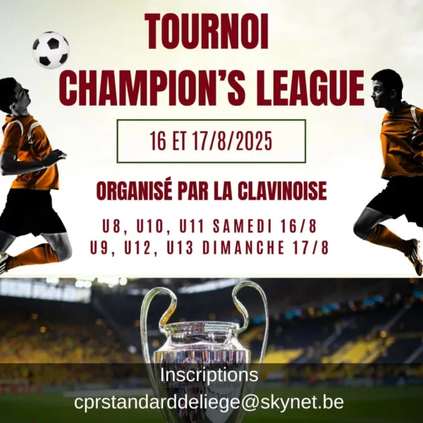 Tournois Champion’s League 2025 U9, U12 & U13 de la Clavinoise – Clavier