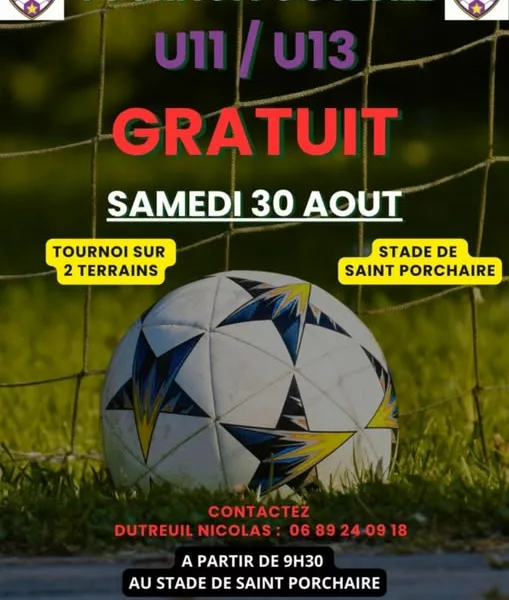 Tournois 2025 U11 & U13 du GJSA – Saint-Porchaire