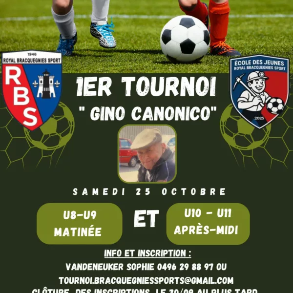 Tournoi Gino Canonico 2025 U9 & U11 du Royal Bracquegnies Sport – Strépy-Bracquegnies