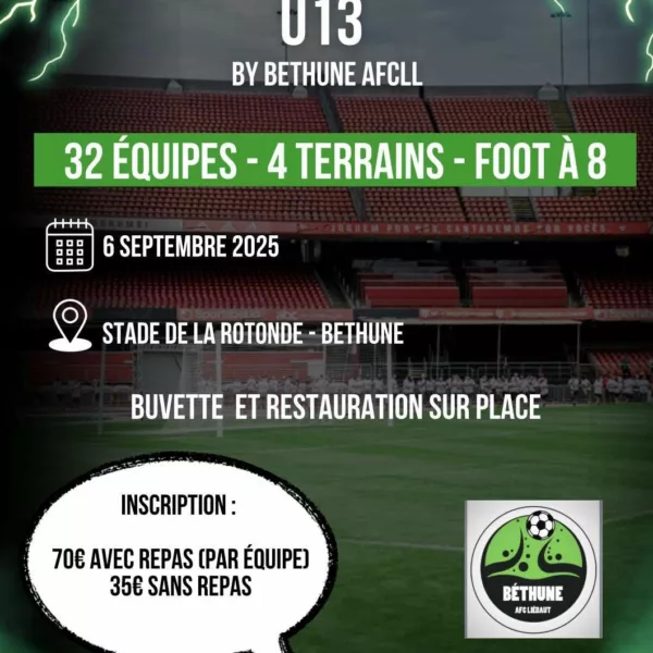 Tournoi de Rentrée 2025 U13 du Béthune AFCLL