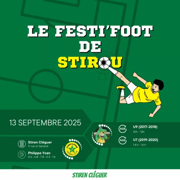 Festi’Foot de Stirou 2025 U7, U9, U10 & U11 du Stiren Cléguer