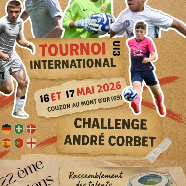 Challenge André Corbet 2026 International U13 du Saône Mont d’or FC – Couzon-au-Mont-d’Or