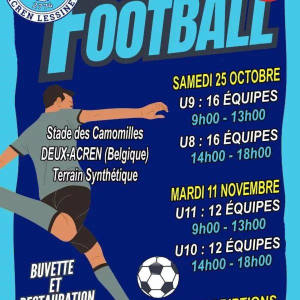 Tournois 2025 U10 & U11 de l’ Entente Royale Acren Lessines – Deux-Acren