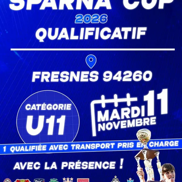 Sparna Cup 2026 Qualificatif U11 AAS Fresnes Football – Fresnes