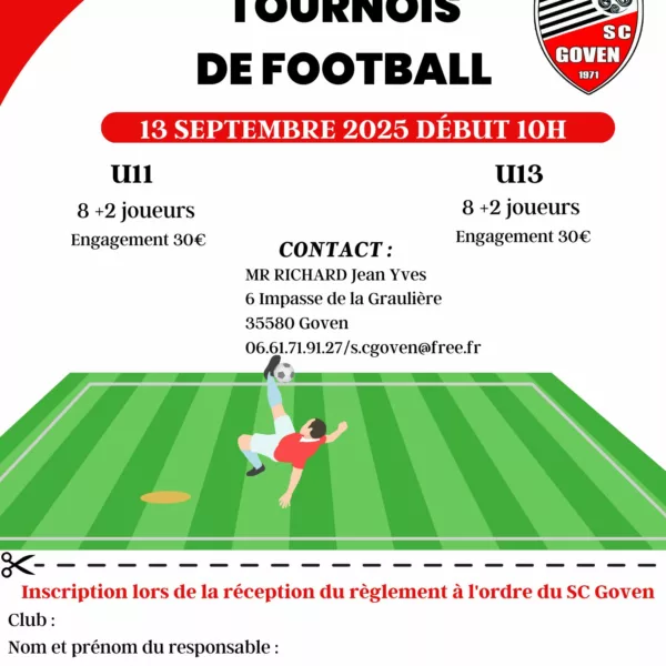 Tournois 2025 U11 & U13 du SC Goven