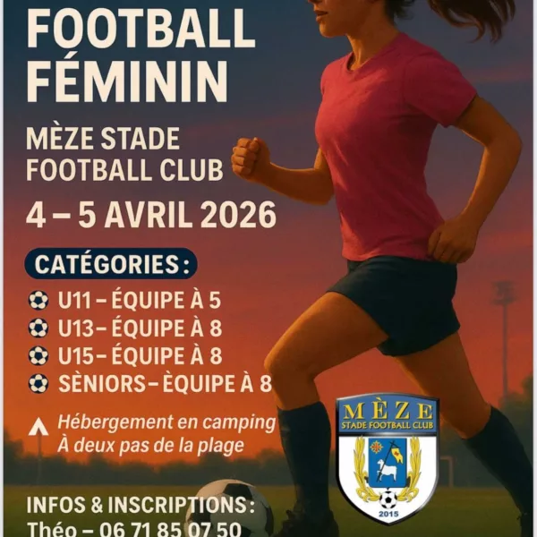Tournoi féminin 2026 U11F, U13F, U15F & Seniors F de Mèze SFC