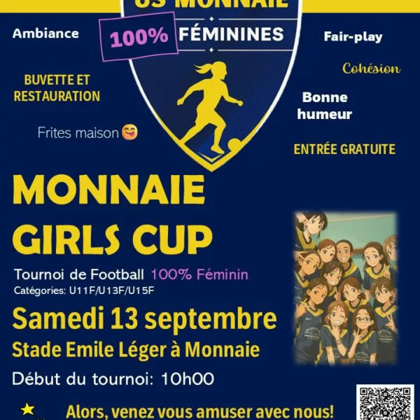 Tournoi 100% féminines 2025 U11F, U13F & U15F de l’US Monnaie