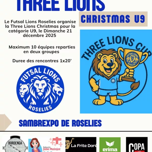 Tournoi Christmas 2025 U9 de Lions Roselies