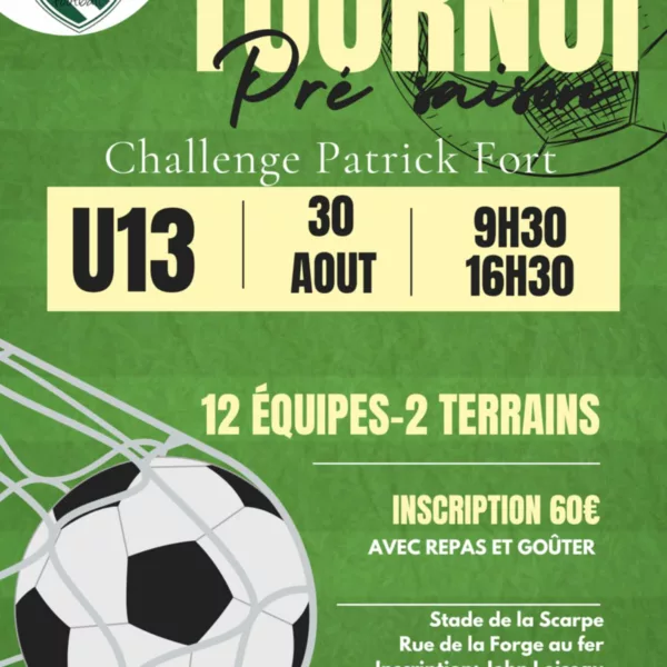 Challenge Patrick Fort 2025 U13 du Saint-Nicolas SC – Saint-Nicolas