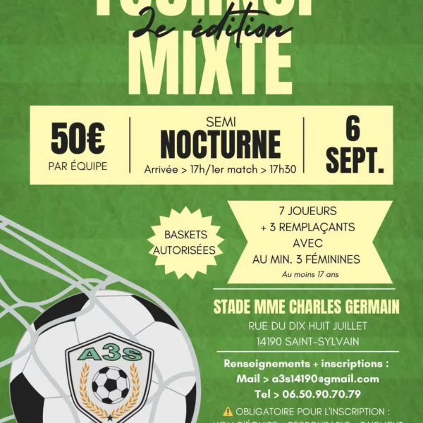 Tournoi Mixte 2025 de l’AS Saint-Sylvain