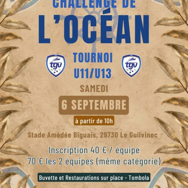 Tournoi de l’océan 2025 U11 & U13 du TGV – Guilvinec