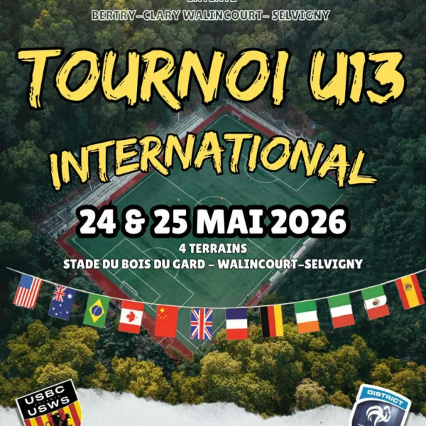 Tournoi International 2026 U13 de l’Entente Bertry-Clary Walincourt-Selvigny – Walincourt-Selvigny