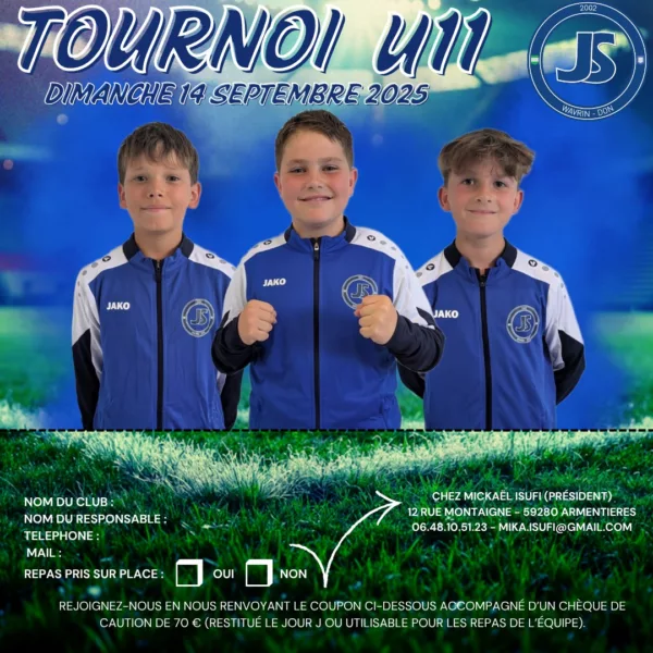 Tournoi de reprise U11 2025 de la JS Wavrin-Don – Wavrin