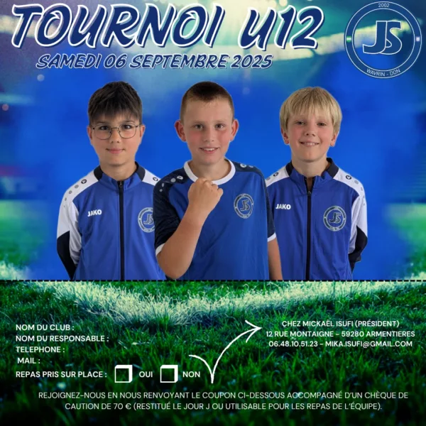 Tournoi de reprise U12 2025 de la JS Wavrin-Don – Wavrin