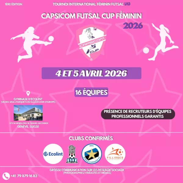 Capsicom Cup Féminin 2026 U13F – Genève