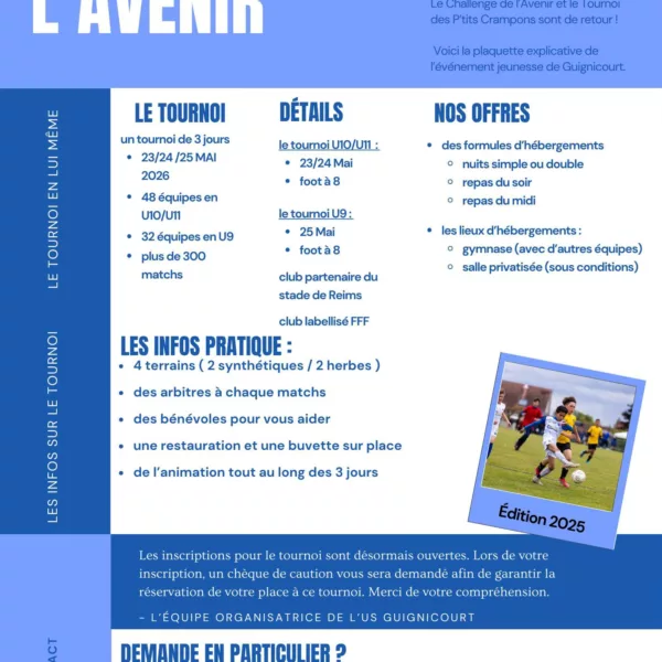 Challenge de l’Avenir 2026 U11 de l’US Guignicourt