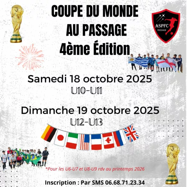 Coupe du Monde au passage U13 – Passage d’Agen
