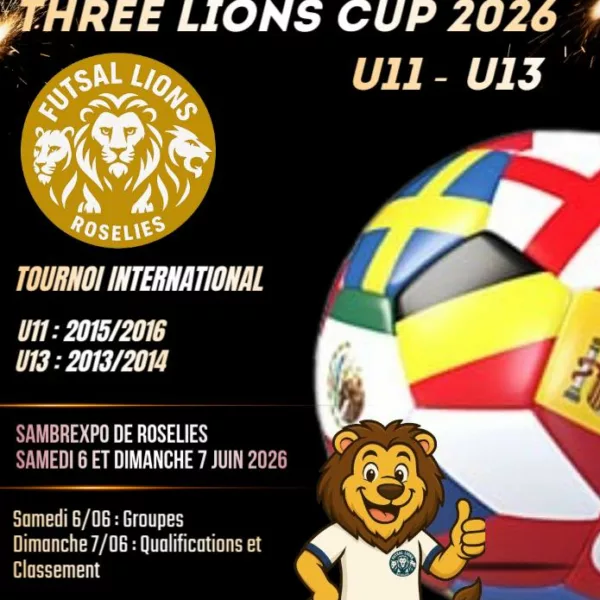 Three Lions Cup 2026 U11 et U13 – Aiseau-Presles