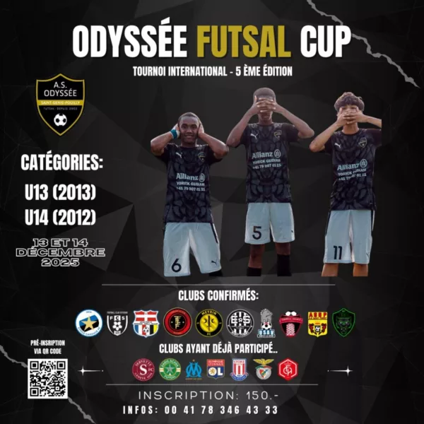 Odyssée Futsal Cup 2025 U13 & U14 – Saint-Genis-Pouilly