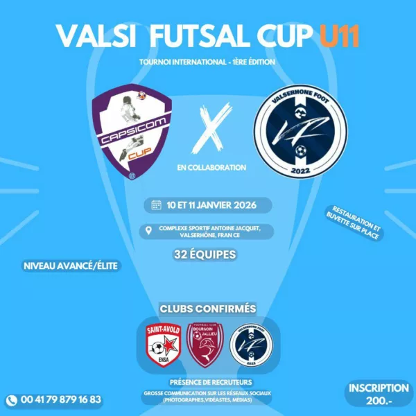 Valsi Futsal Cup 2026 U11 Valserhône Foot