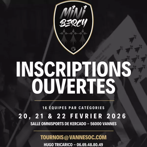 Mini Bercy 2026 U11 & U13 du Vannes OC