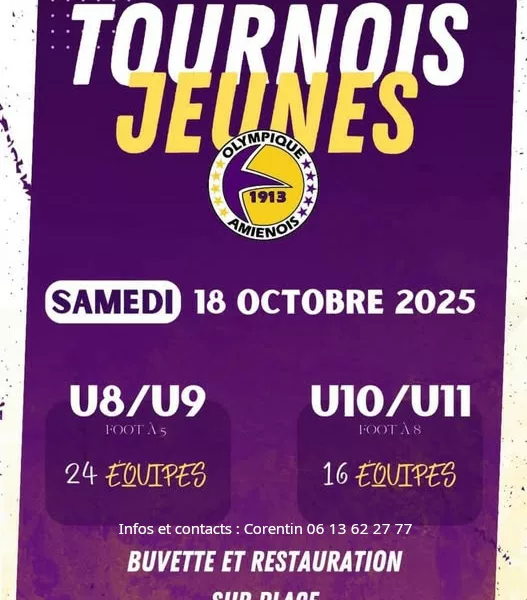 Tournois Jeunes 2025 U9 & U11 de l’Olympique Amiénois – Amiens