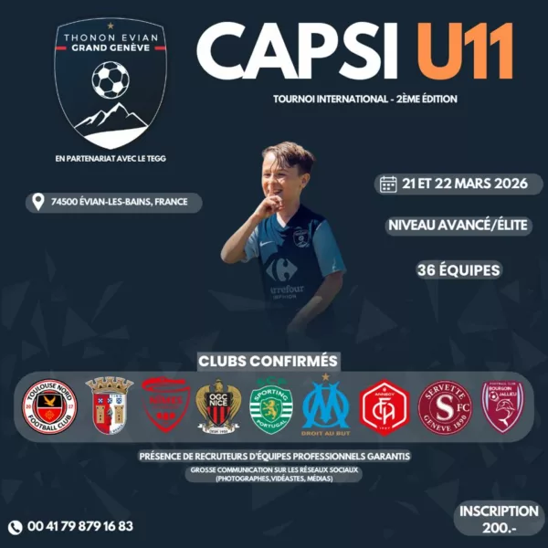 Capsi Cup 2026 U11 – Évian-les-Bains