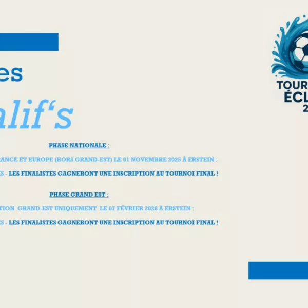Tournoi des Écluses 2025-2026 Qualificatif Grand Est U11 de l’AS Erstein