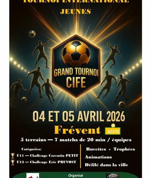 Grand Tournoi CIFE 2026 U11 & U13 de l’AS Frévent