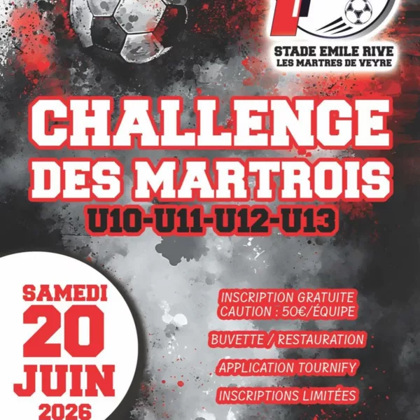 Challenge des Martrois 2026 U11 & U13 de l’USMY Football – Les Martres-de-Veyre