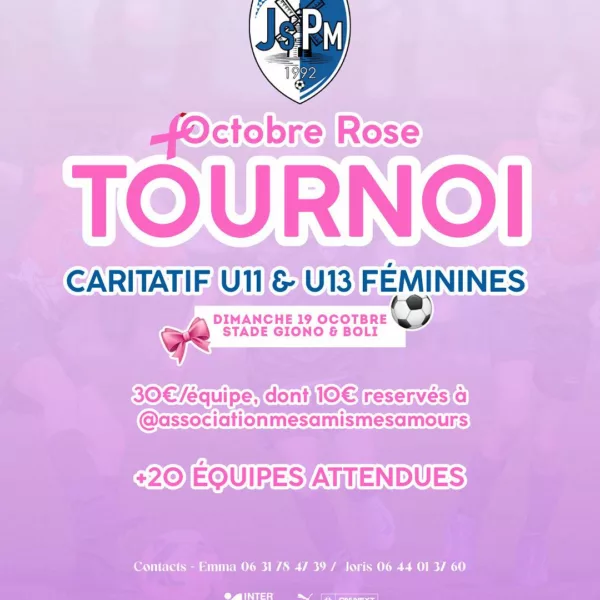 Tournoi Octobre Rose 2025 U11F & U13F de la JS des Pennes-Mirabeau