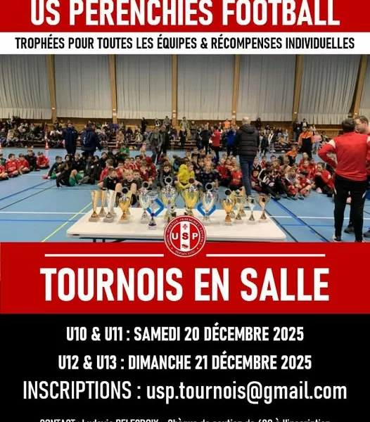 Tournois en salle 2025 U12 & U13 de l’US Pérenchies