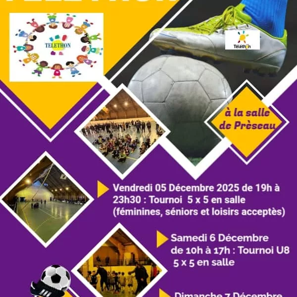 Tournois Téléthon 2025 U9 de l’ES Sebourg Estreux Preseau Curgies – Préseau