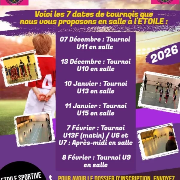 Tournoi en salle 2026 U13 de l’ES Sebourg Estreux Preseau Curgies – Estreux