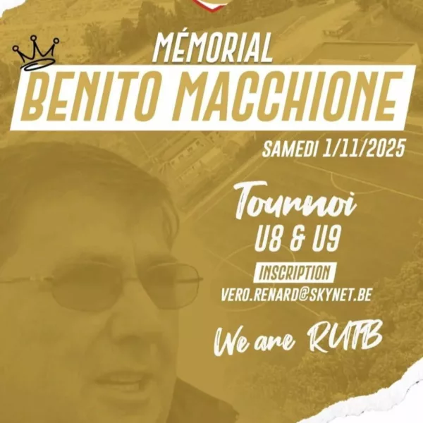 Mémoriel Benito Macchione 2025 U8 & U9 du Royale Union Tubize-Braine – Tubize