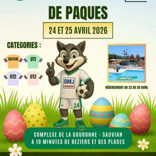 Tournoi de Pâques 2026 U10, U11, U12 & U13 du FC Sauvian