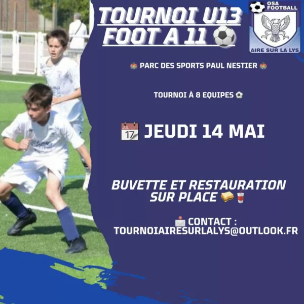Tournoi 2026 U13 de l’OSA Football – Aire-sur-la-Lys