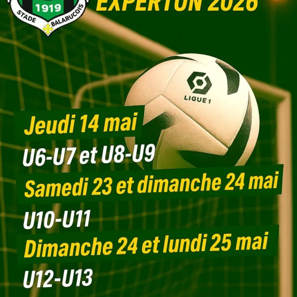 Challenge Experton 2026 U12 & U13 du Stade Balarucois – Balaruc-les-Bains