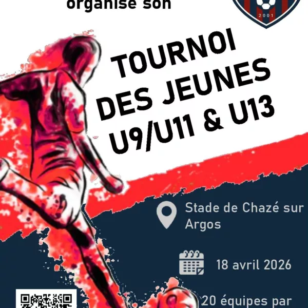 Tournois 2026 U9, U11 & U13 de l’ASCV – Chazé-sur-Argos