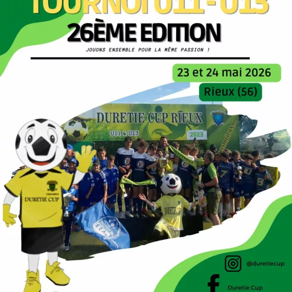 Durentie Cup 2026 U11 & U13 de l&rsquo;USSM Rieux Tréhillac