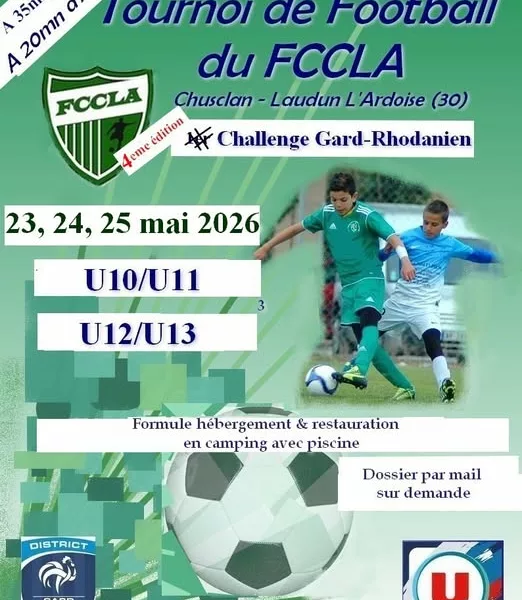 Challenge Gard-Rhodanien 2026 U11 & U13 du FC Chusclan Laudun l’Ardoise – Chusclan
