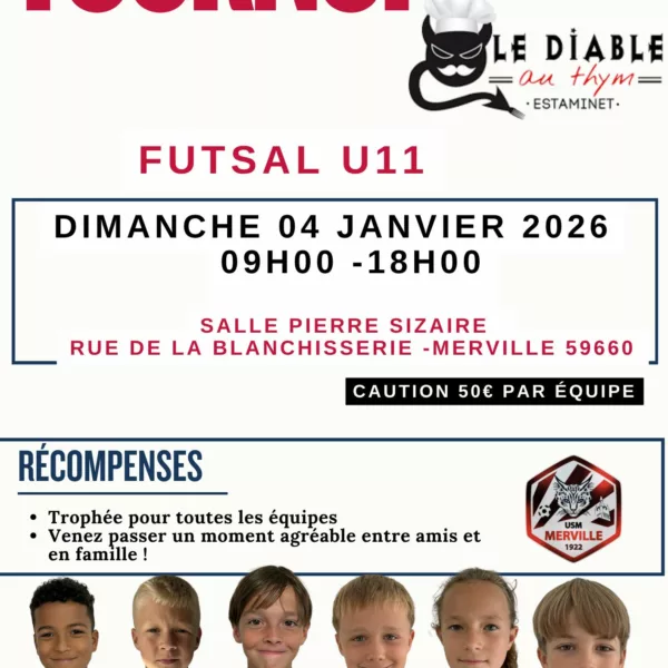 Tournoi VF Toitures 2026 U9 & U10 de Merville
