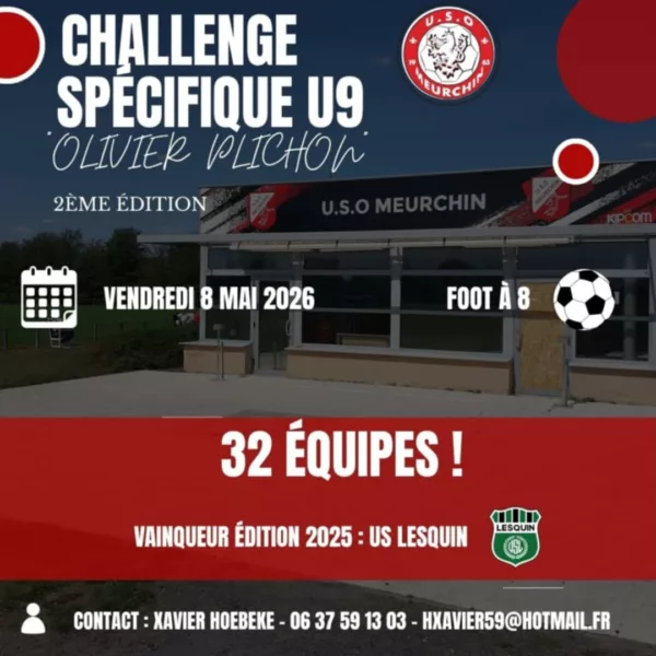 Challenge Olivier Plichon 2026 U9 à 8 de Meurchin