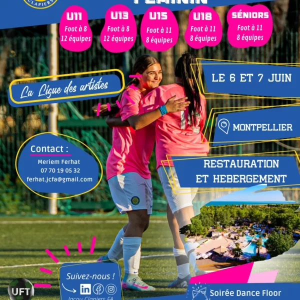 La Ligue de Artistes 2026 U11F, U13F, U15F, U18F & Seniors F du Jacou Clapiers – Montpellier