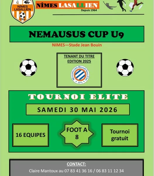 Némausus Cup 2026 U9 Elite du Nîmes Lasallien – Nîmes