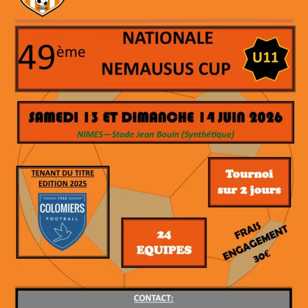 Nationale Nemausus Cup 2026 U11 de Nîmes