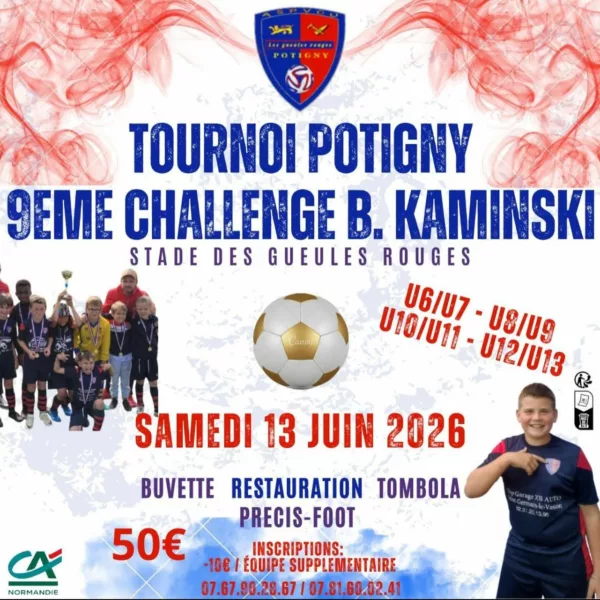 Challenge B.Kaminski 2026 U7, U9, U11 & U13 de l’AS Potigny