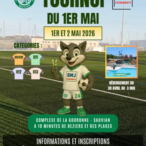 Tournoi du 1er mai 2026 U10, U11, U12 & U13 du FC Sauvian